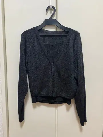 COHINA 샤인 리브 니트 세트 블랙