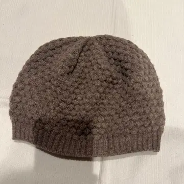론 헤르만 브라운 니트 모자 포코포코 짜임