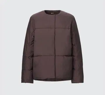 유니클로C 라이트 다운 자켓 다크 브라운 XS