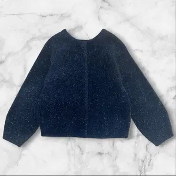 PLST 라메 페더 얀 2WAY 가디건 블랙 M