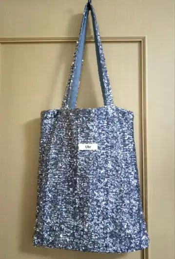 Uhr 실버 스팽글 에코백