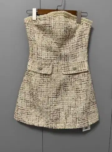 트위드풍 베어 원피스 M 사이즈