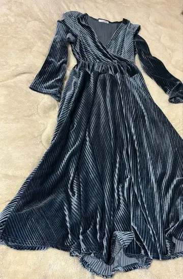 벨벳 롱 원피스