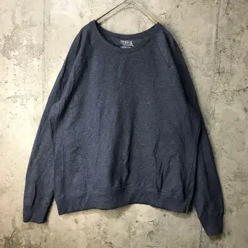 B668 구제 의류 트레이닝복 맨투맨 래글런 네이비 무지 90s Y2K