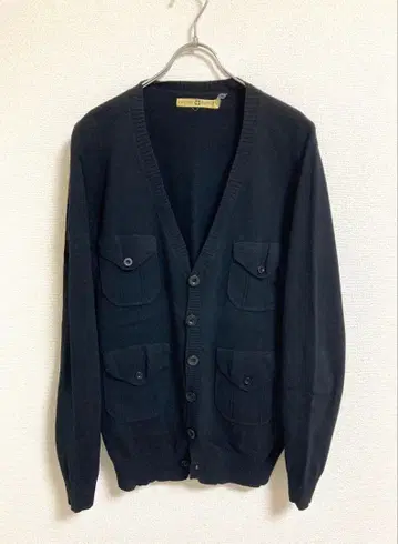 세컨드 선데이 블랙 가디건 엠블럼 포함