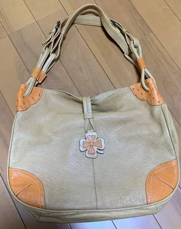 [ 가격 협상 가능 ] motto 천연 가죽 숄더백 베이지