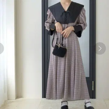 SNIDEL 빅 컬러 클래시컬 프린트 원피스