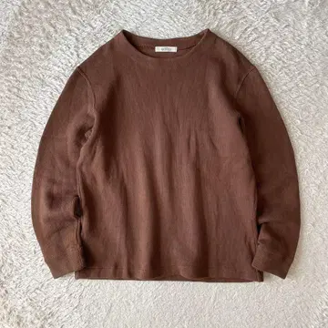 네스트로브 컨팩트 새상품급 하이 게이지 코튼 니트 3 브라운