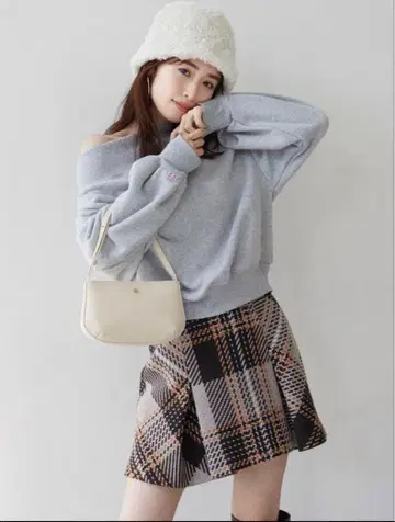 SNIDEL 로빙 체크 스커트 사이즈 0