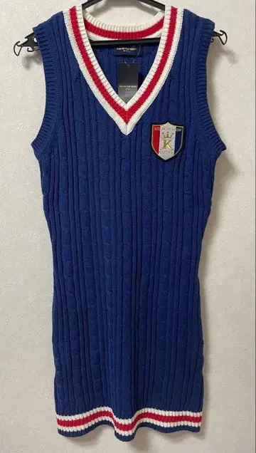 택 포함 새상품 키스온더그린 니트 원피스 KISS ON 골프