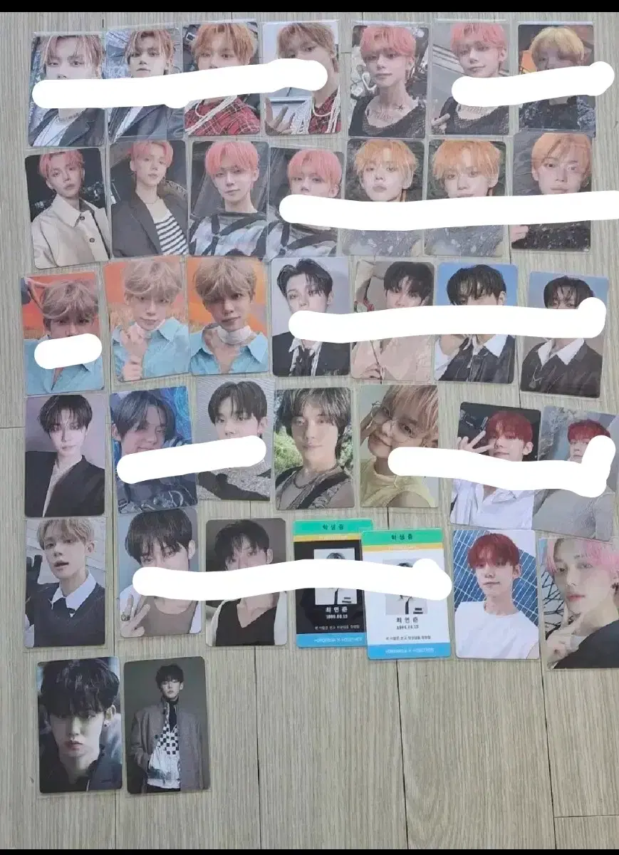 txt yeonjun poca (including soobin, yeonjun, beomgyu, taehyun, heuning kai, choi daepil, deja vu,