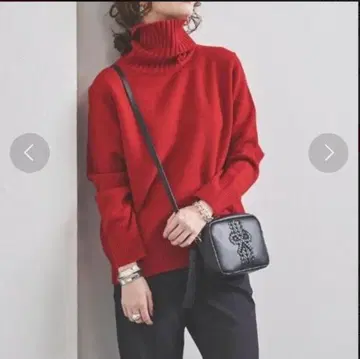 UNITED ARROWS UWSC 바이어스 터틀넥 니트