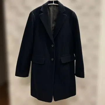 더블 스탠다드 클로징 다크 네이비 체스터 코트