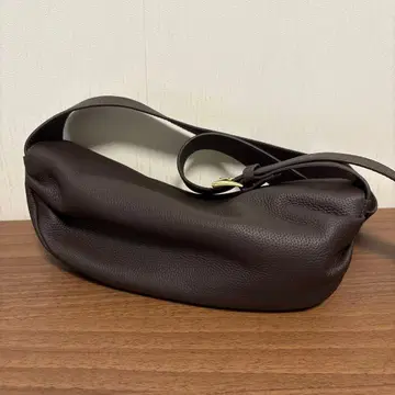 Benjamin miyu 가죽 숄더백 브라운