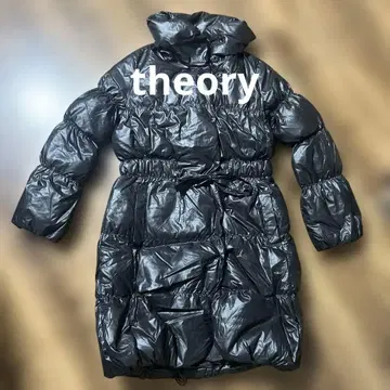 Theory 블랙 롱 다운 코트 size 2