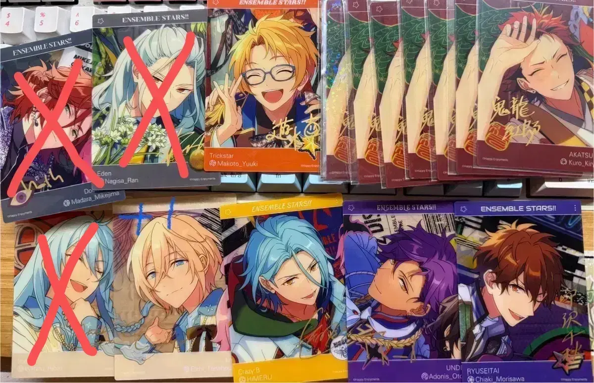 Ensemble Stars trip instacard clearkaka chugstar Adonis Nagisa Eichi alkal etc.
