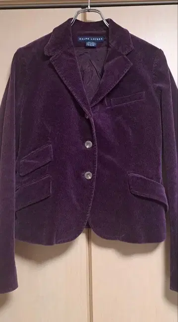 랄프 로렌 퍼플 코듀로이 자켓