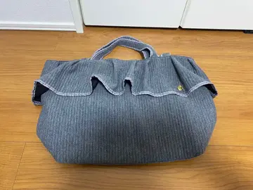 프릴 헴 누비 토트백 le reve vaniller 차콜