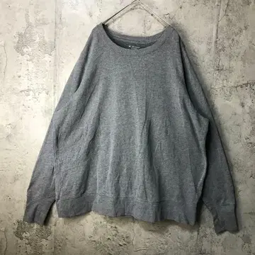 B671 구제 의류 트레이닝복 맨투맨 그레이 무지 90s Y2K