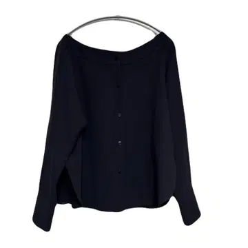 택 포함 새상품 NOBLE 와이드 넥 롱 커프스 블라우스