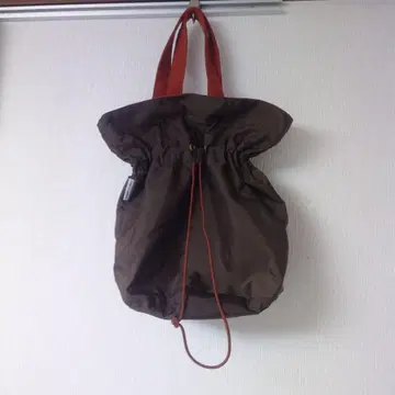 유나이티드 애로우즈 PARROT CANVAS 나일론 백 브라운