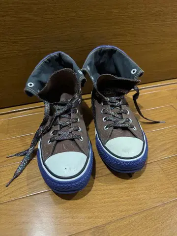 CONVERSE ALL STAR 하이컷 스니커즈 브라운/블루