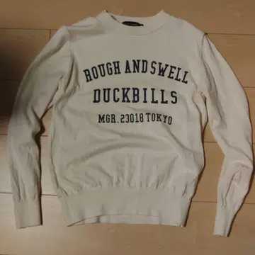 rough & swell DUCKBILLS 스웨터 S 사이즈 아이보리