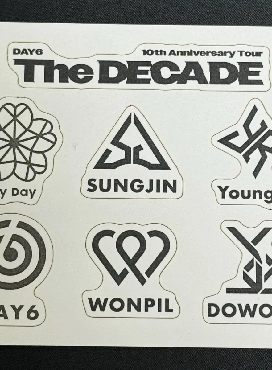 Unused) DAY6 Goyang Concert The Decade Tattoo Sticker
