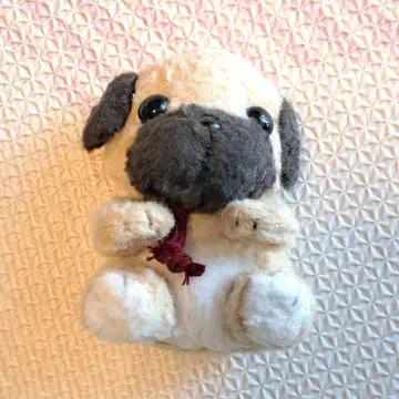 JOYFUL MATES 퍼그 봉제 인형 조이풀메이트 강아지 쇼와 레트로