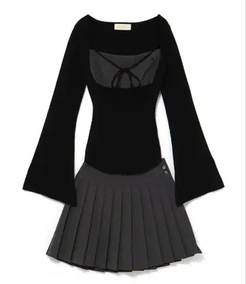 andmary Gisele 니트 세트 업 그레이 S