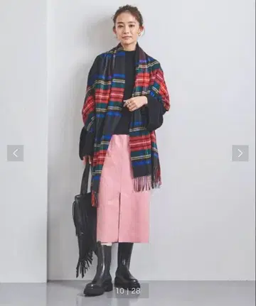 United Arrows 스웨이드 타이트 스커트