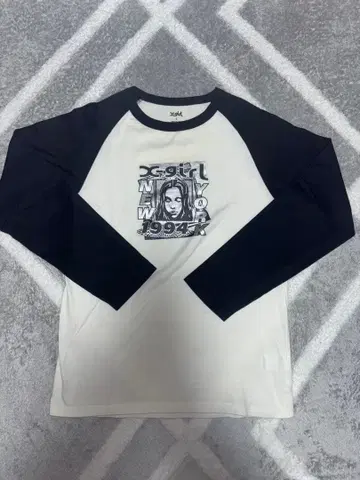 X-girl 엑스걸 여성용 S TEE 베이스볼T셔츠