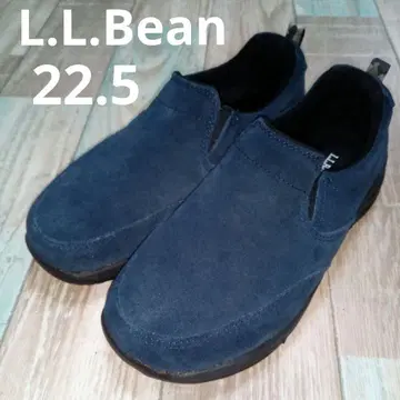 새상품급 L.L.Bean 22.5 슬립온 스웨이드 네이비 엘엘빈