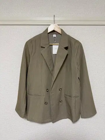 callautia 카키 더블 브레스트 자켓