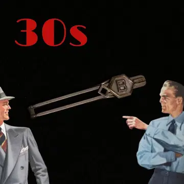 빈티지 넥타이 핀 아르데코 전전 수트 신사 펄 쇼와 레트로