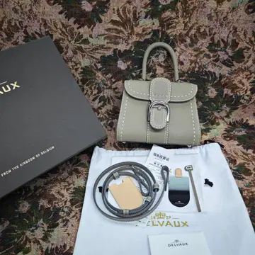 DELVAUX 델보 핸드백 2WAY 숄더백 그레이