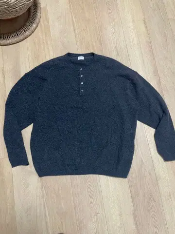 wide dad CASHMERE HENRY NECK 사이즈2