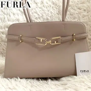 미사용급 훌라 현행 METI 핸드백 가죽 아치 로고 토트 A4