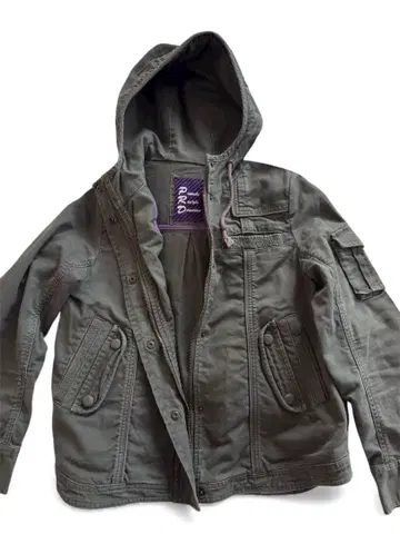 올리브 그린 밀리터리 자켓 후디 프리 사이즈