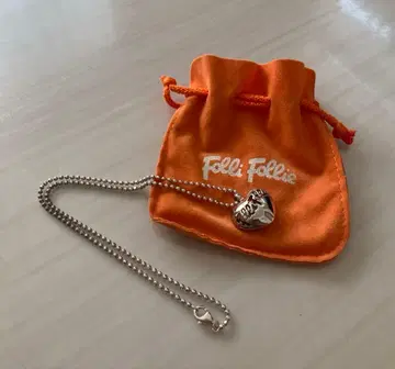 폴리폴리 하트 목걸이 실버