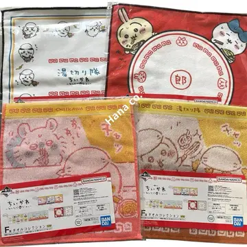 치이카와 제일복권 모두 함께 라멘 F상 타월 컬렉션 4종 세트