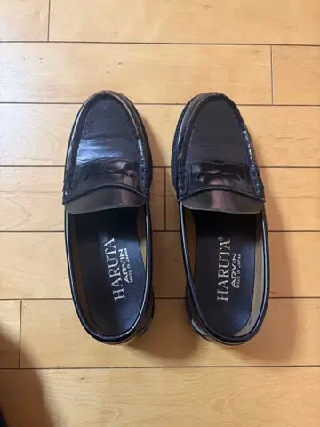 HARUTA ARVIN 블랙 로퍼 24.5 EEE