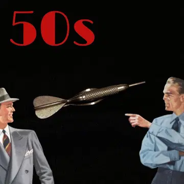 빈티지 넥타이 핀 영국 앤티크 50s 로카빌리 다트