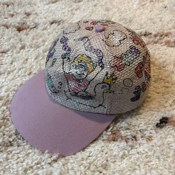 레어 twotom 캡 손글씨 모자 캡