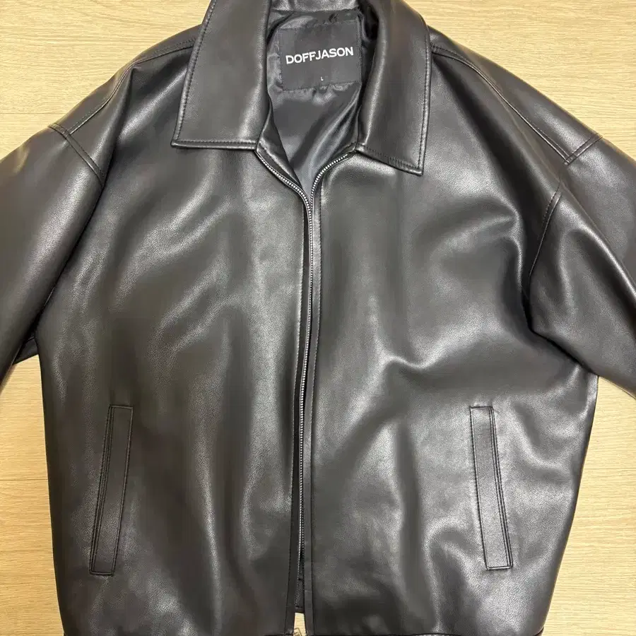 韓国Doffjason COWHIDE SINGLE JACKET牛革 DOFFJASON | 도프제이슨 Doffjason Cowhide Single Leather Jacket