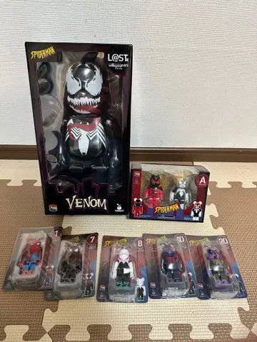 베어브릭 400% 스파이더맨 해피 복권 라스트 원상 A상 세트