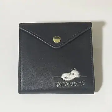 PEANUTS 스누피 지갑 블랙