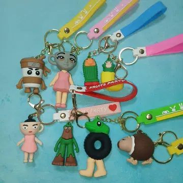 이탈리안 레인 낚싯대 키링 세트