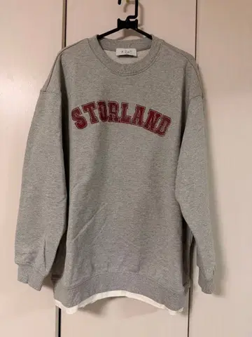 STORLAND 맨투맨 그레이 100% 코튼