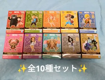 덤 포함 ONEPIECE 쿠마모토 수집용 피규어 전 10종 세트
